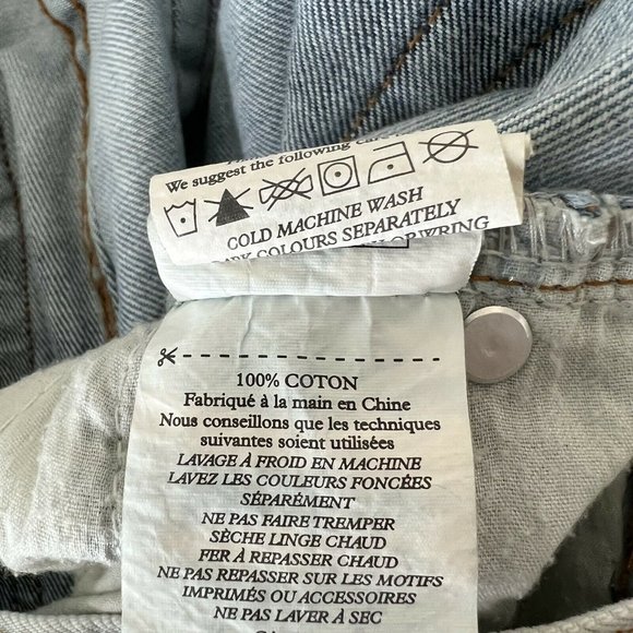 COPY - One Teaspoon Womens Awesome Baggies Low Waist Relaxed Leg Jeans Sz 28 - Picture 8 of 11